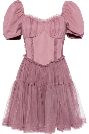 B+AB Ruffled panelled minidress