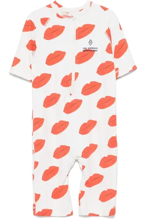 The Animals Observatory Illustration-print sun suit