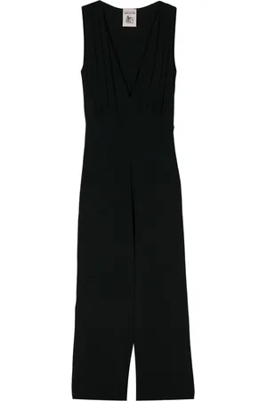 SEMICOUTURE V-neck cady jumpsuit