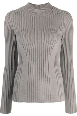 Calvin Klein Mock-neck ribbed-knit jumper