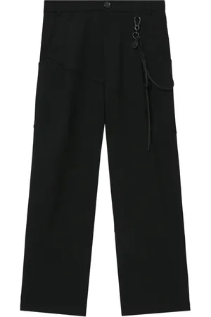 SONG FOR THE MUTE Strap-detail wool trousers