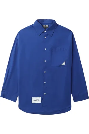 Izzue Logo-appliqué cotton shirt