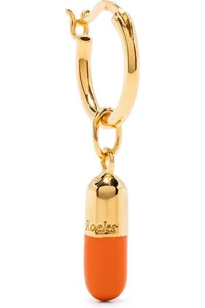 TRUE ROCKS Single pill hoop earring