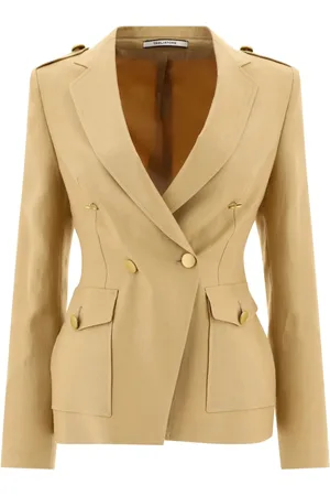 TAGLIATORE Darlene double-breasted linen blazer