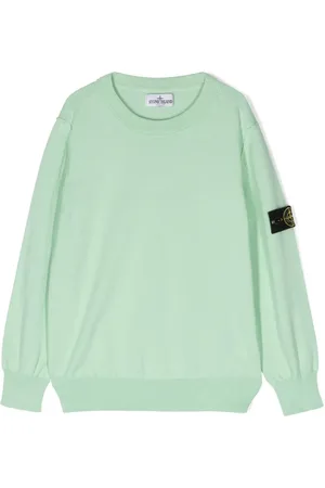 Stone Island Logo-patch cotton sweatshirt