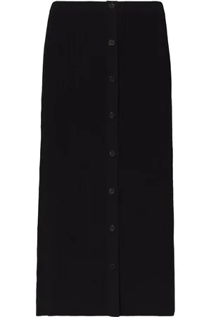 Proenza Schouler Ribbed-knit button-front skirt