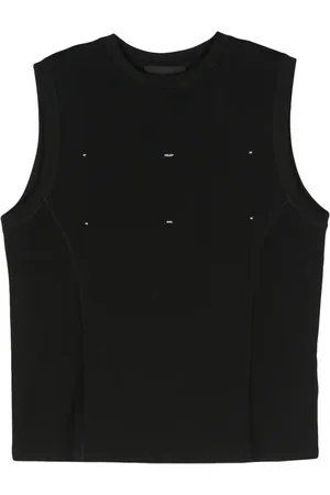 HELIOT EMIL Logo-print sleeveless T-shirt