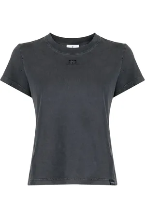 Courrèges Logo-patch cotton T-shirt