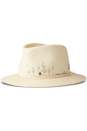 Le Mont St Michel Andre straw fedora hat