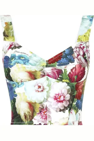 Dolce & Gabbana Floral-print corset top