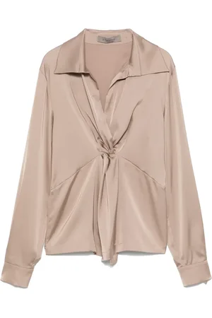D.EXTERIOR Gathered-detail blouse