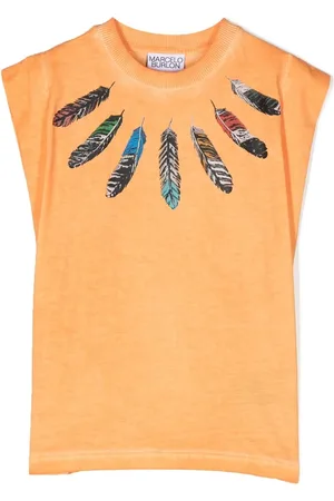 MARCELO BURLON Collar Feathers Over top