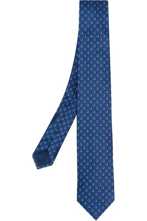 Salvatore Ferragamo Gancini-jacquard silk tie