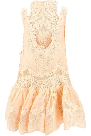 ZIMMERMANN Lace-pattern peplum blouse
