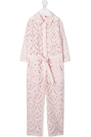 CAROLINE BOSMANS Perforated-design playsuit