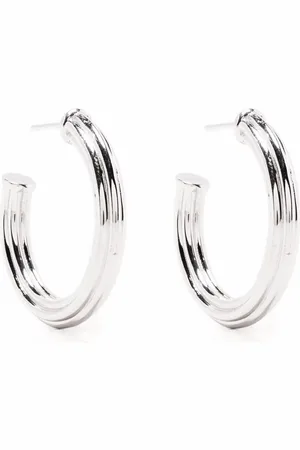 Missoma Large ridge hoop earrings