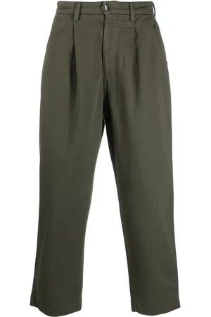 SOCIÉTÉ ANONYME Pleat-detail cotton tapered jeans