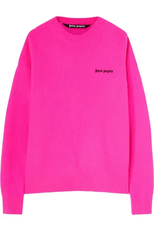 Palm Angels Logo-embroidered wool-blend jumper