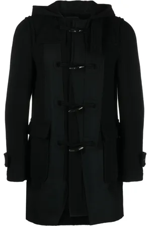 Comme des Garçons Slouch-hood wool-blend coat