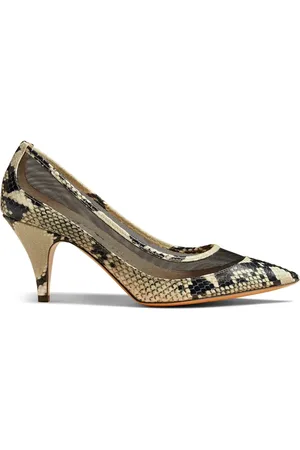 Khaite The River 75mm python-print pumps
