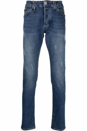 Philipp Plein Mid-rise super-straight jeans