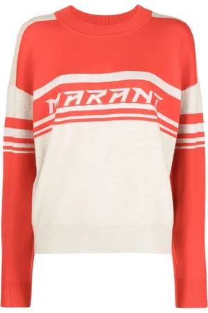 Marant Etoile Callie intarsia-knit logo jumper