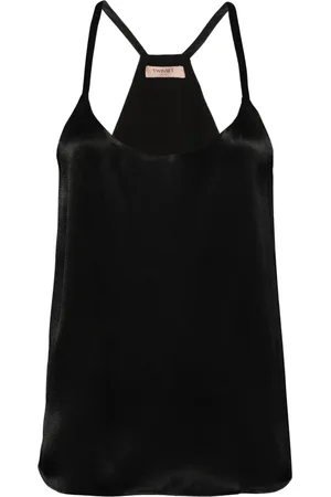 Twin-Set Sleeveless satin top