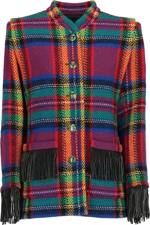 Saint Laurent 1980 tartan wool jacket