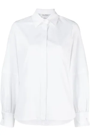 Max Mara Pointed-collar stretch-cotton shirt