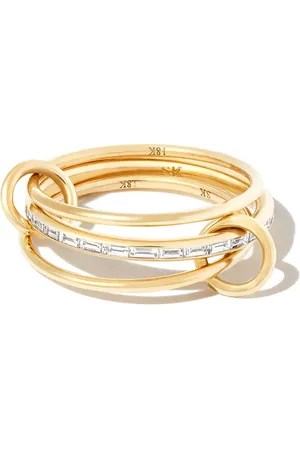 SPINELLI KILCOLLIN 18kt yellow 3 link diamond ring