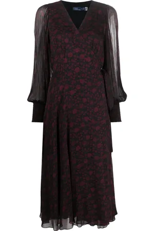 Ralph Lauren Floral-print wrap midi dress