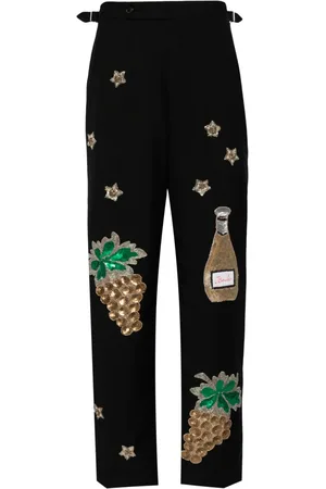 BODE Arbane embroidered tailored trousers