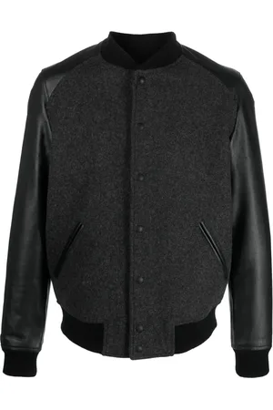 Zadig & Voltaire Panelled logo-embroidered bomber jacket