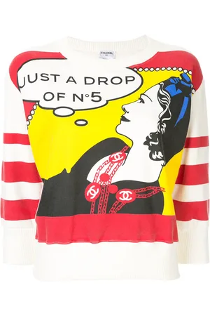 CHANEL Graphic-print sweatshirt