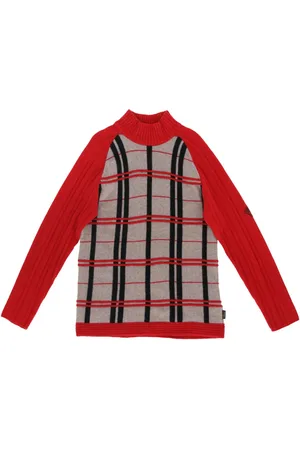 VERSACE 2000s checked jumper