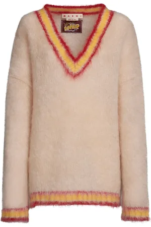 Marni Striped mohair-blend jumper