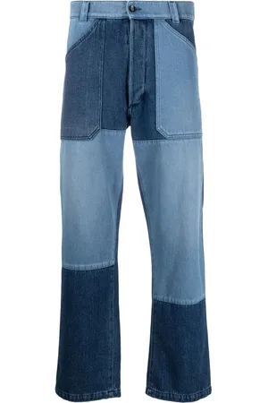 Etro Patchwork straight-leg jeans