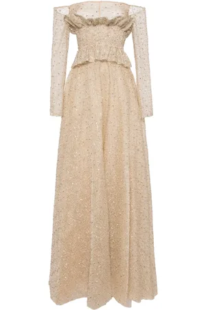 Saiid Kobeisy Off-shoulder tulle gown