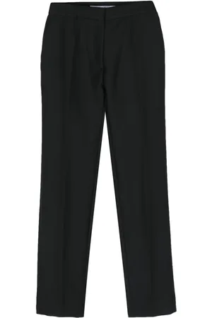 Dior 2010s wool-blend straight leg trousers
