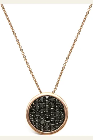 Leo Pizzo 18kt rose gold Coin diamond pendant necklace