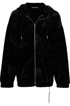 MASTERMIND Velour zip-up hoodie