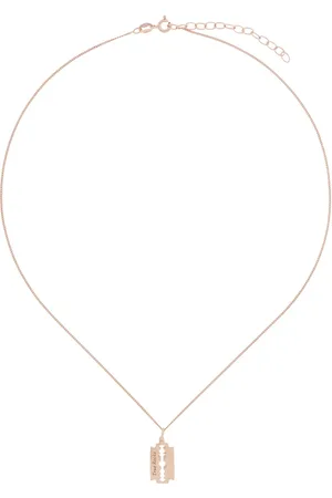 TRUE ROCKS Mini razor pendant necklace