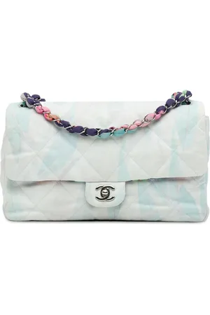 CHANEL 2019 Quilted Jungle Jeans Flap shoulder bag