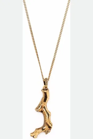 Alexander McQueen Coral-pendant chain necklace