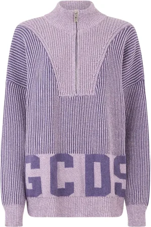 GCDS Half-zip jumper