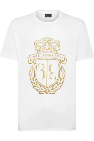 BILLIONAIRE Crest logo-embroidered cotton T-shirt