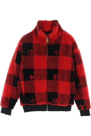 LOUIS VUITTON 2010s Damier fleece jacket