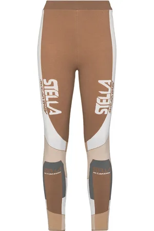 Stella McCartney Intarsia-knit panelled leggings