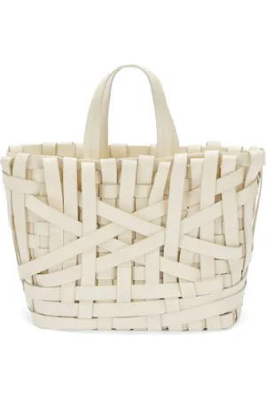 Jil Sander Woven basket tote bag