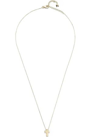 Mateo 14K yellow Suspended Cross necklace